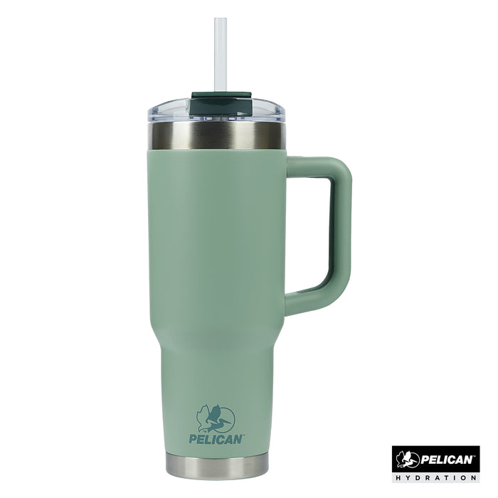 PL1008 Recycled Double Wall Stainless Steel 40 oz Travel Tumbler