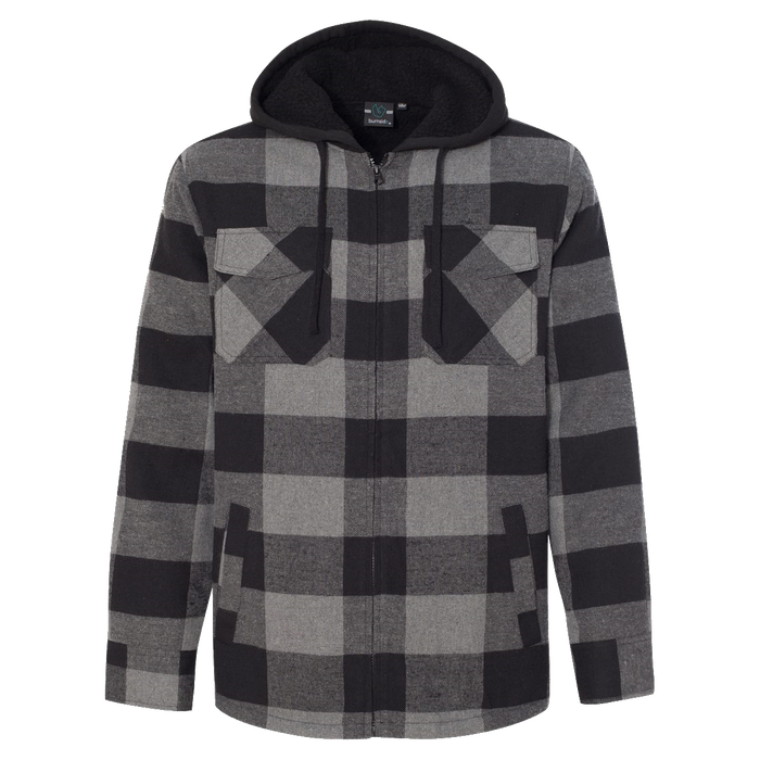8620 Quilted Flannel Hooded Jacket