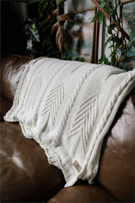 1010-05 Organic Cotton Cable Blanket