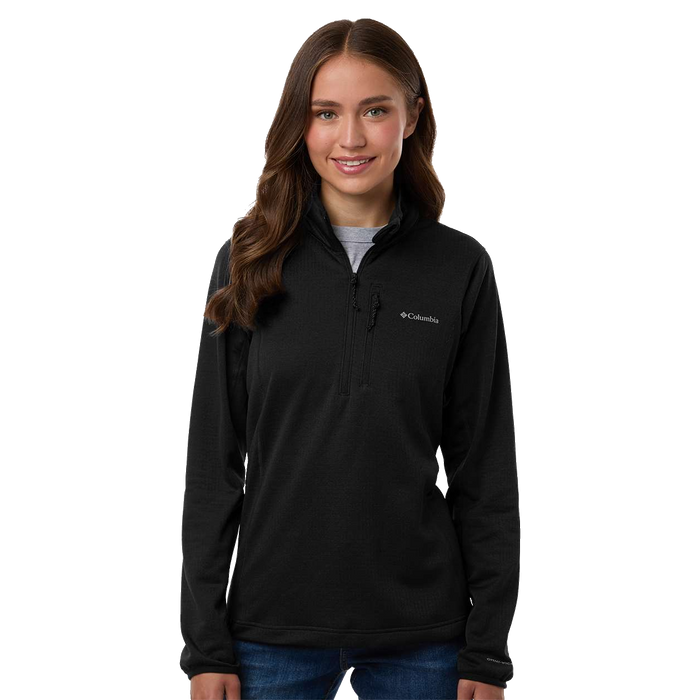 213624 Ladies Essential Hike Grid Fleece Half-Zip Pullover
