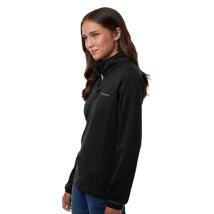 213624 Ladies Essential Hike Grid Fleece Half-Zip Pullover