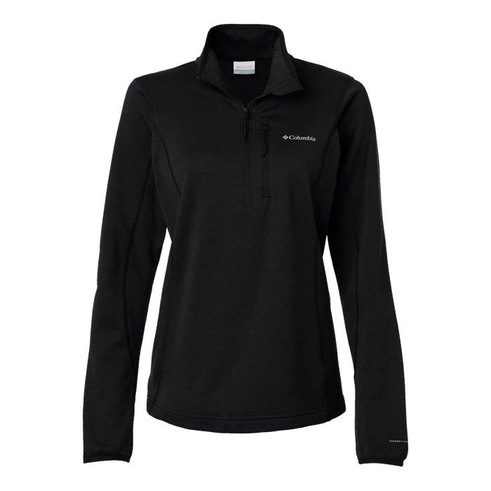 213624 Ladies Essential Hike Grid Fleece Half-Zip Pullover