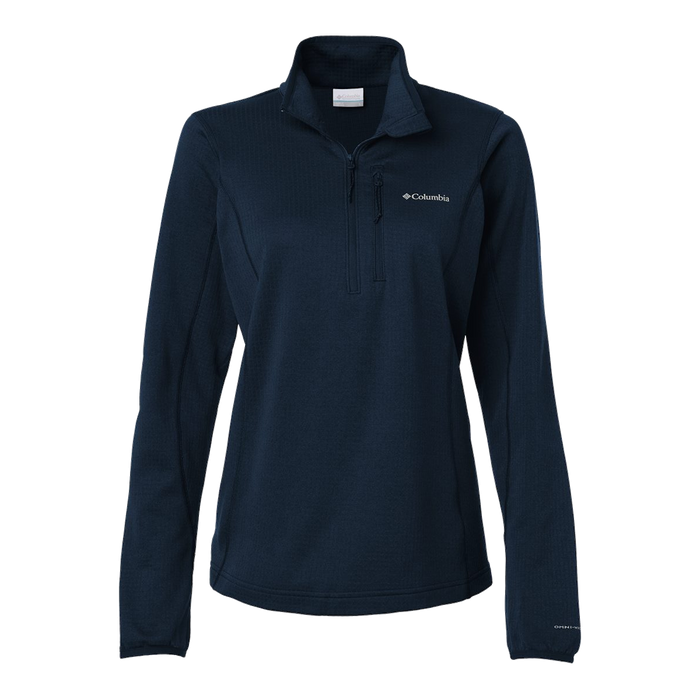 213624 Ladies Essential Hike Grid Fleece Half-Zip Pullover