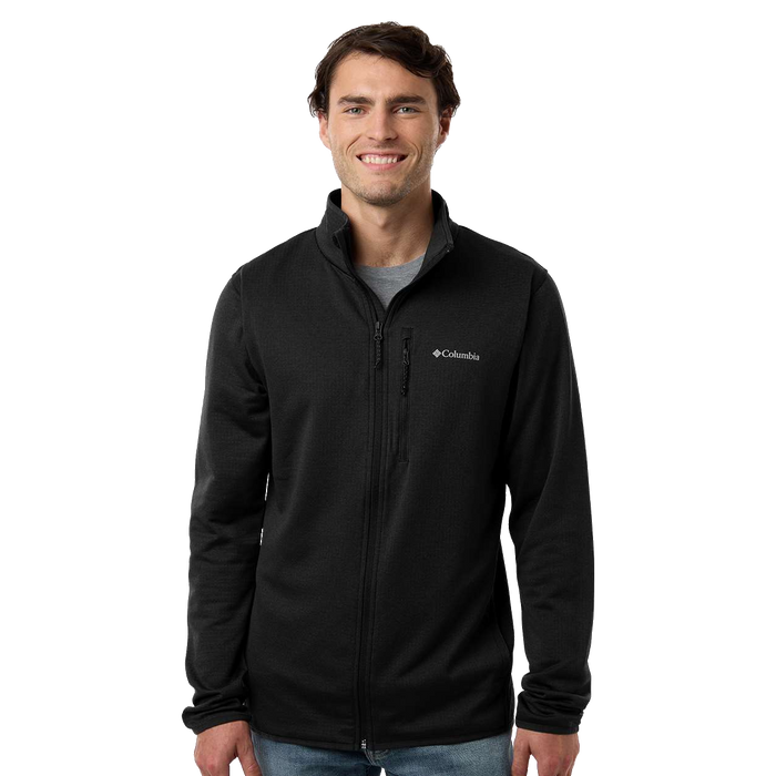 213684 Mens Essential Hike Grid Fleece Full-Zip