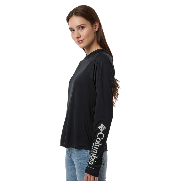 216061 Ladies PFG Tidal Tee Hooded Long Sleeve