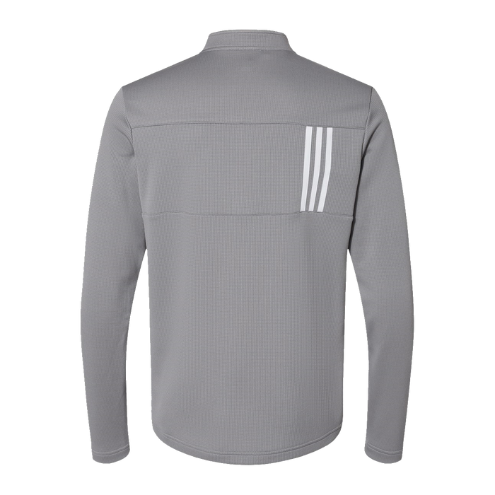 A482 Mens 3-Stripe Double-Knit Quarter-Zip Pullover