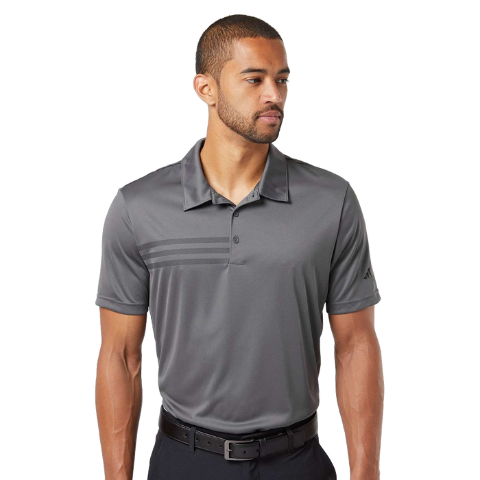 A324 Mens 3-Stripe Chest Polo
