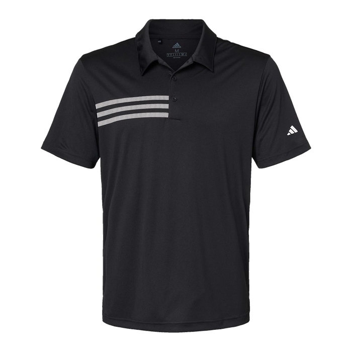 A324 Mens 3-Stripe Chest Polo