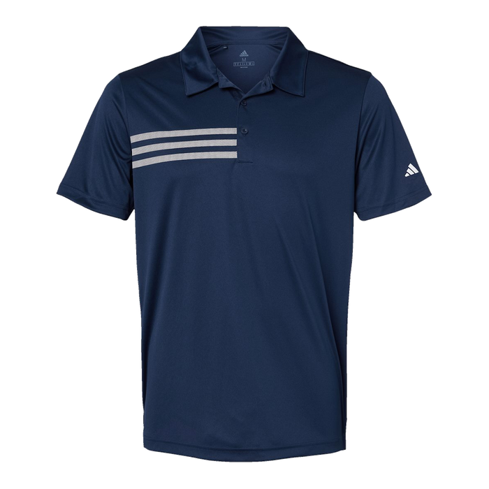 A324 Mens 3-Stripe Chest Polo