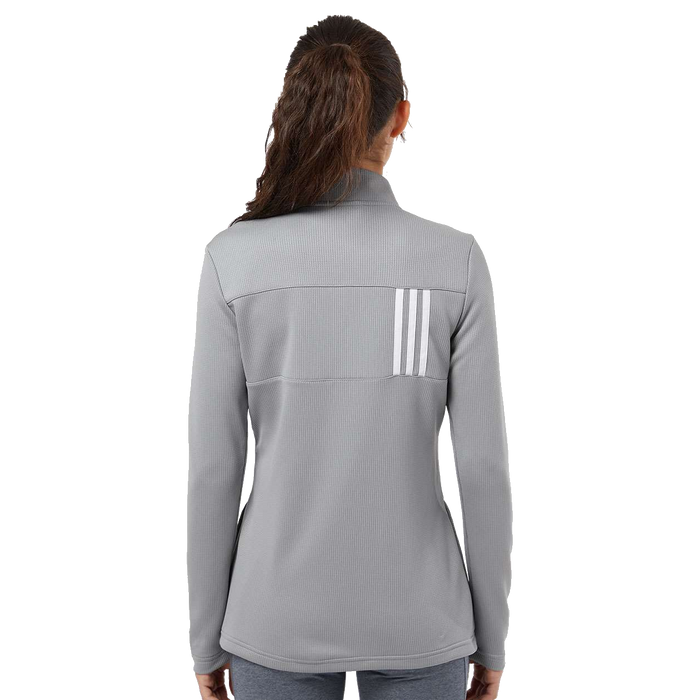 A483 Ladies 3-Stripe Double Knit Full-Zip Jacket