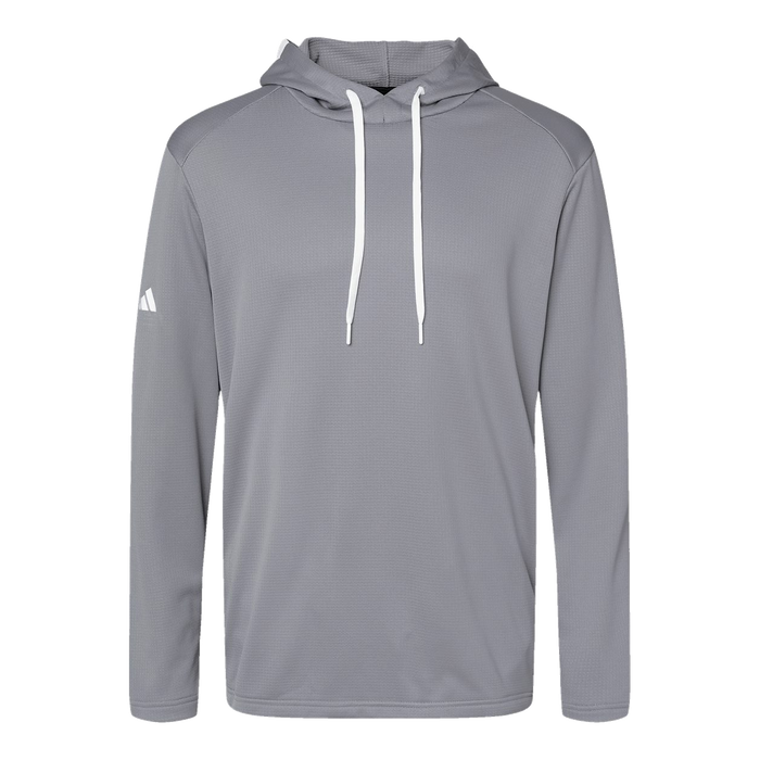 A530 Mens Textured Mixed Media Midweight Hooded Sweatshirt