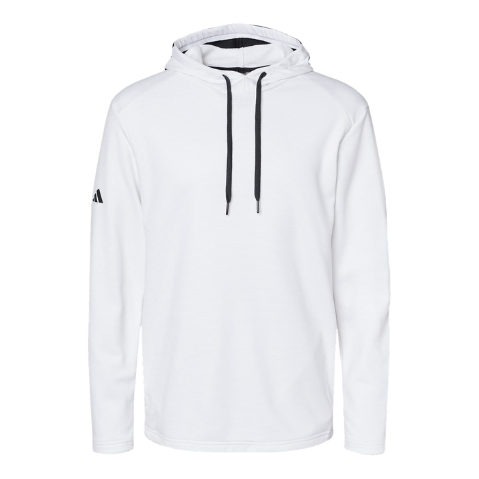 A530 Mens Textured Mixed Media Midweight Hooded Sweatshirt