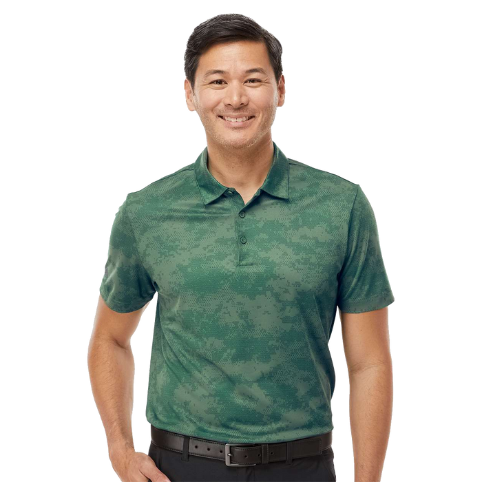 A550 Mens All Over Camo Print Polo