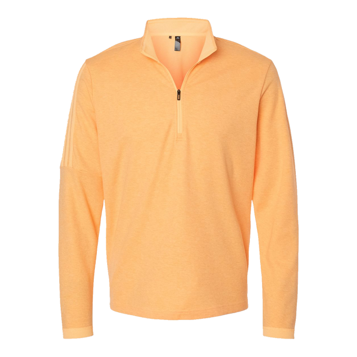 A554 Mens 3-Stripes Quarter-Zip Sweater Pullover