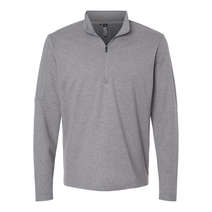 A554 Mens 3-Stripes Quarter-Zip Sweater Pullover