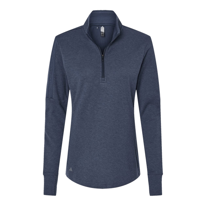 A555 Ladies 3-Stripes Quarter-Zip Sweater Pullover