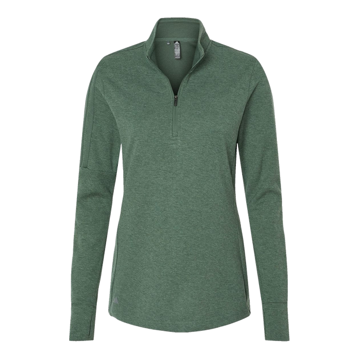 A555 Ladies 3-Stripes Quarter-Zip Sweater Pullover
