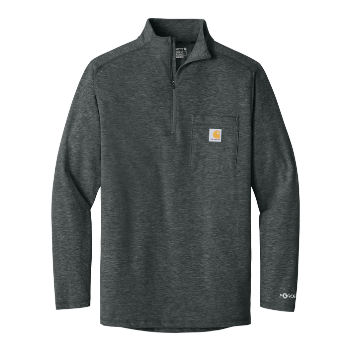 CT106660 Force® 1/4-Zip Long Sleeve T-Shirt — Shilling Sales, Inc CT106660 Force® 1/4-Zip Long Sleeve T-Shirt — Shilling Sales, Inc