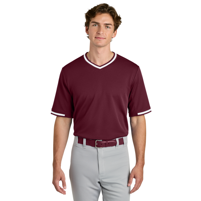 ST221 Adult Tough Mesh V-Neck Baseball Jersey
