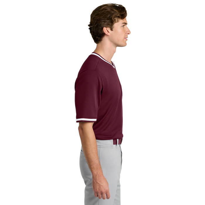 ST221 Adult Tough Mesh V-Neck Baseball Jersey