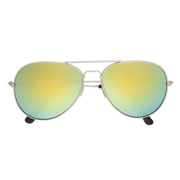 6245 Color Mirrored Aviator Sunglasses