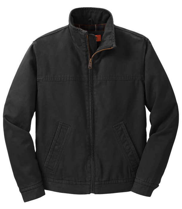 CSJ40 Men's Washed Duck Cloth Flannel-Lined Work Jacket
