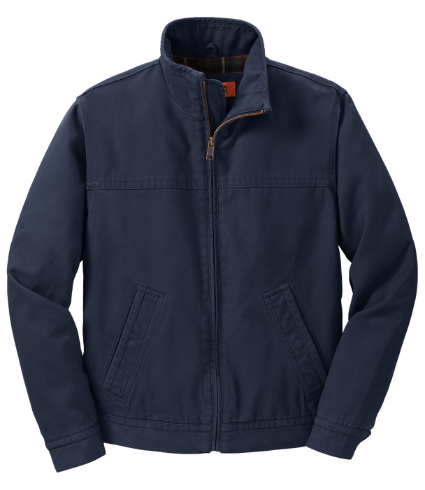CSJ40 Men's Washed Duck Cloth Flannel-Lined Work Jacket