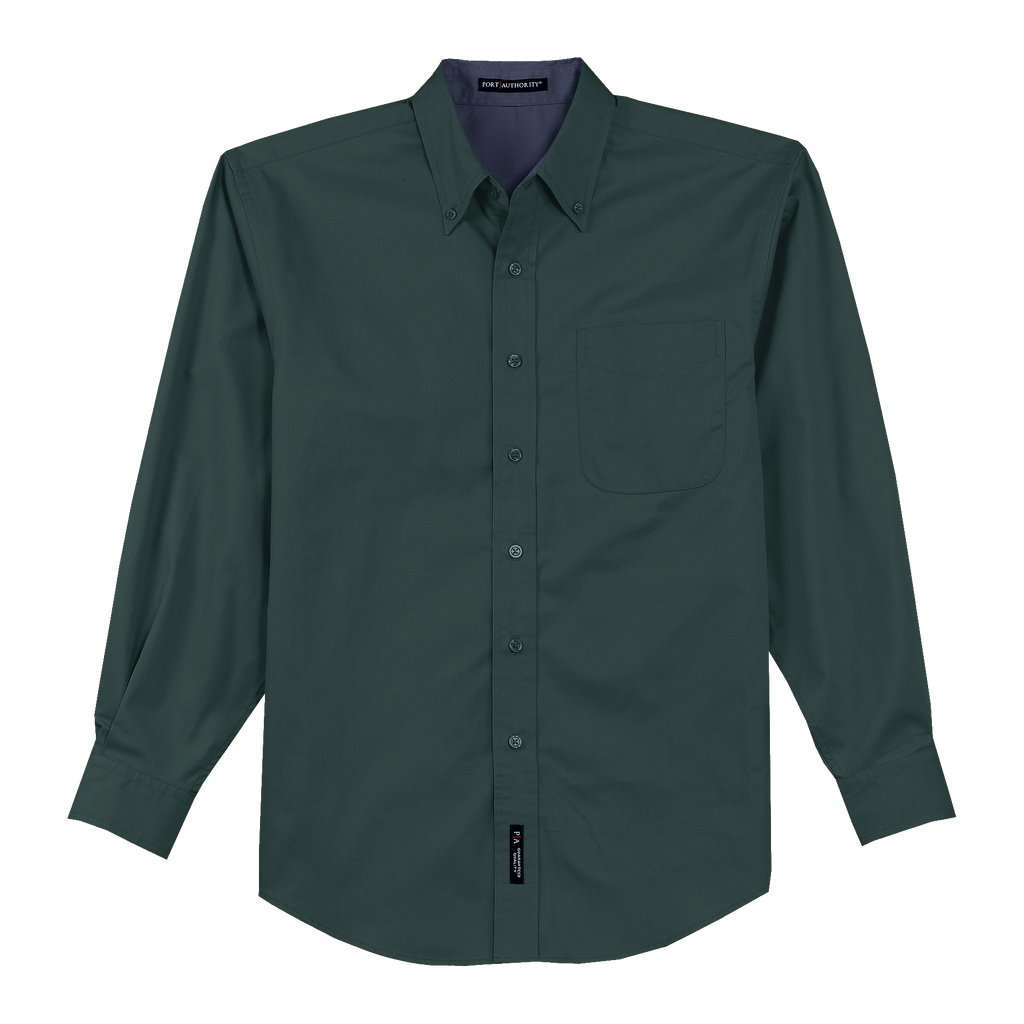 emerald green dress shirt TLS608 Men's Tall Long Sleeve Easy Care Shirt — Shilling Sales, Inc
