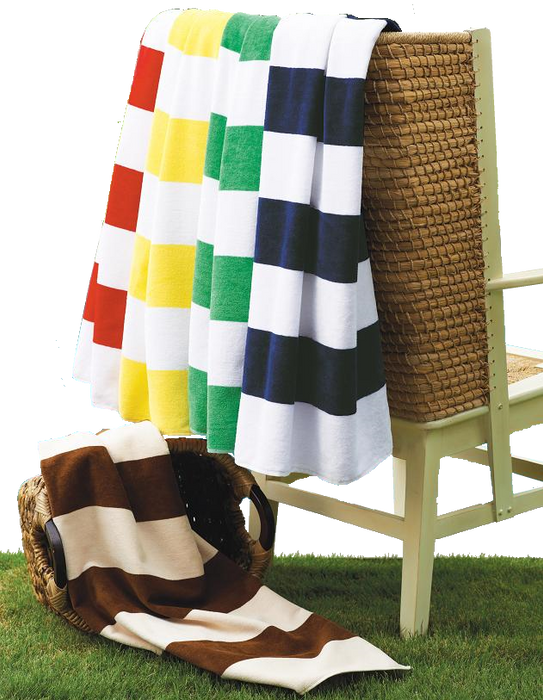 CS21 Horizontal Cabana Stripe Beach Towel