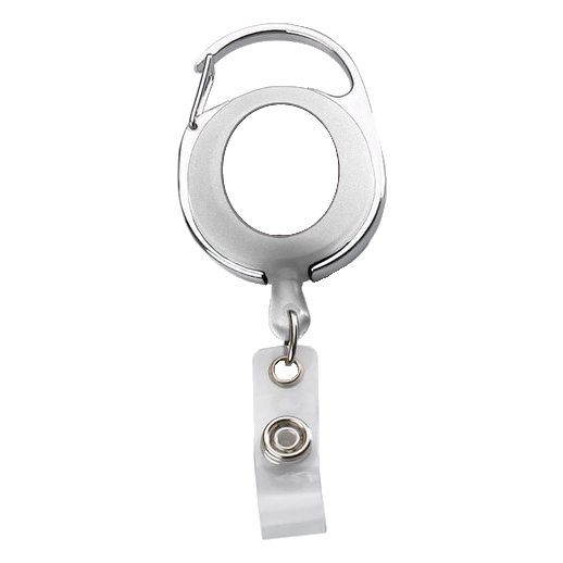Azcms Vc AZCMC Oval Metal Retractable Badge Reel with Carabiner — Shilling Sales ...